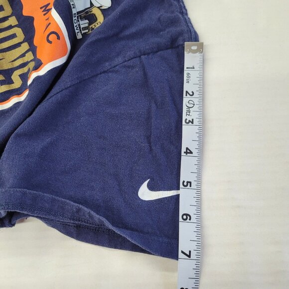 Superbowl 50 Denver Broncos Shirt Womens L (Fits Like M) Blue Nike Athletic Fit‎ - Picture 9 of 12